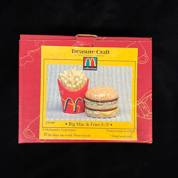 McDonald's Big Mac & Fries Salt and Pepper shakers 1997 - Picture 1 of 6